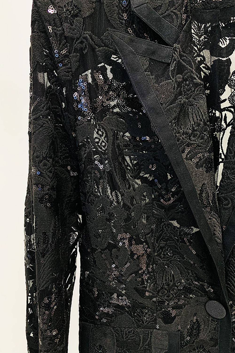 Benita Sequin-embroidered Blazer Flared Pants Set