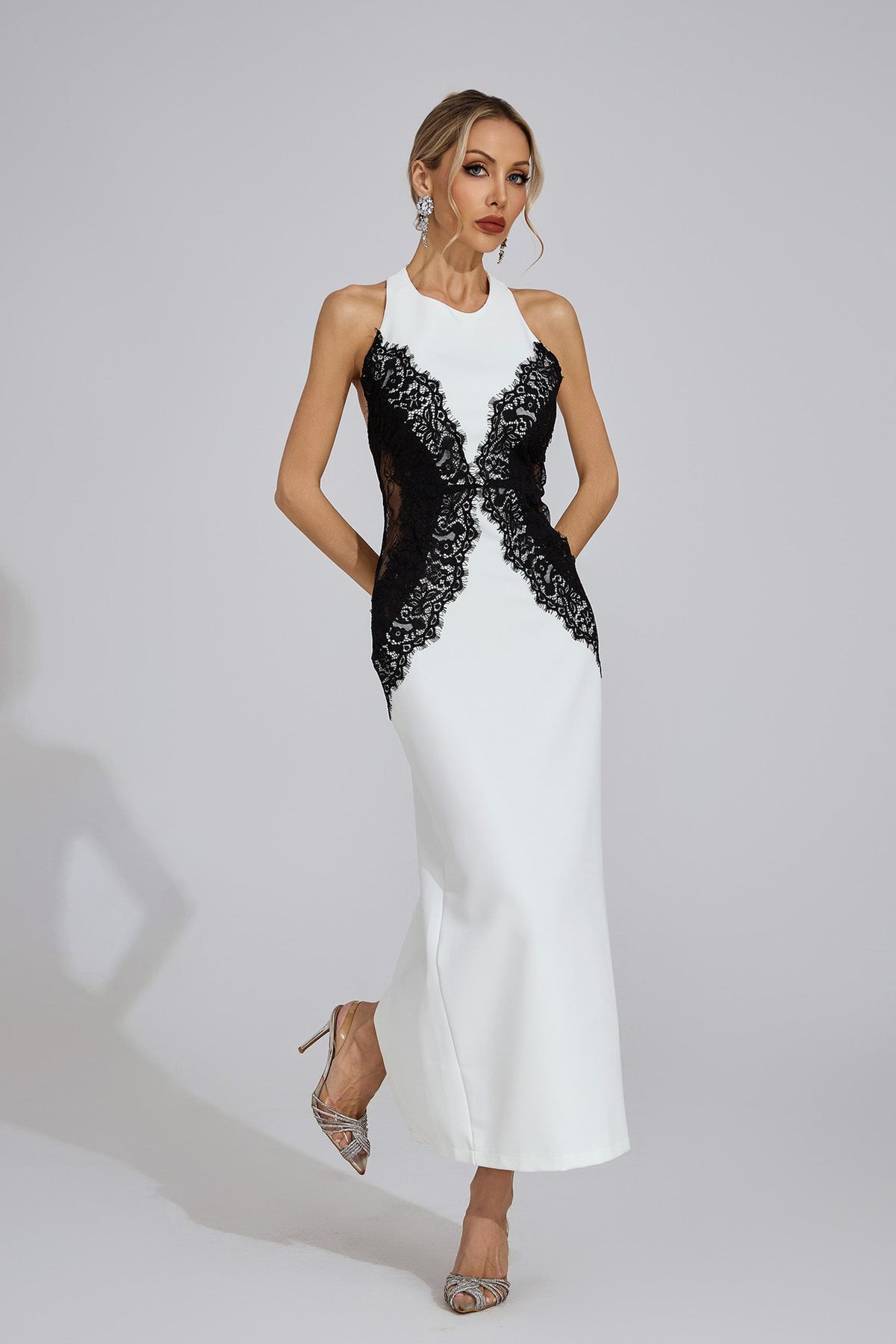 Fioralba Halter Maxi Dress
