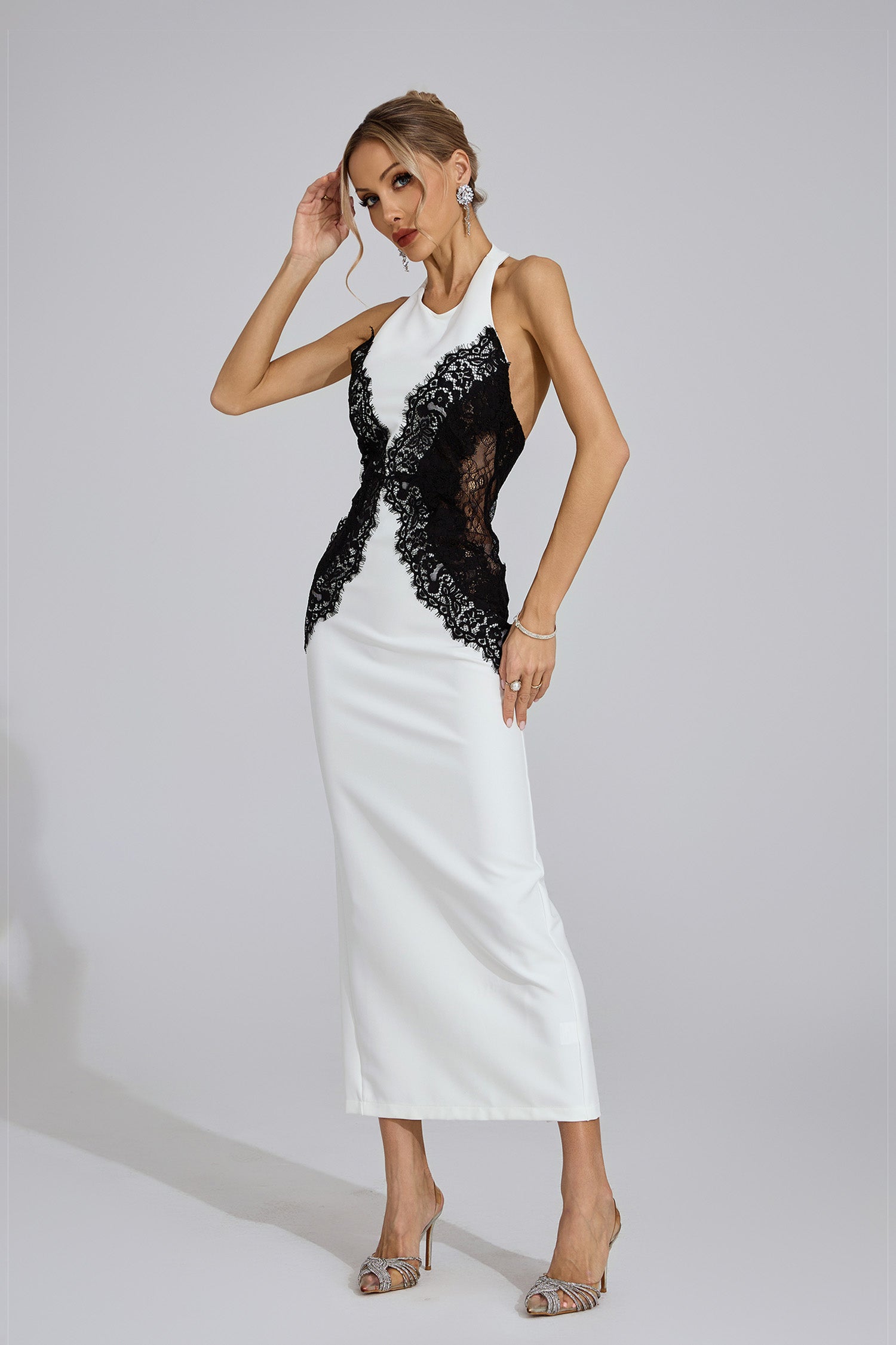 Fioralba Halter Maxi Dress