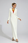 Zorveth Ivory Diamond Maxi Dress