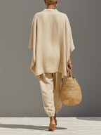 Kiera Asymmetrical Hem Top and Jogger Pants Suit