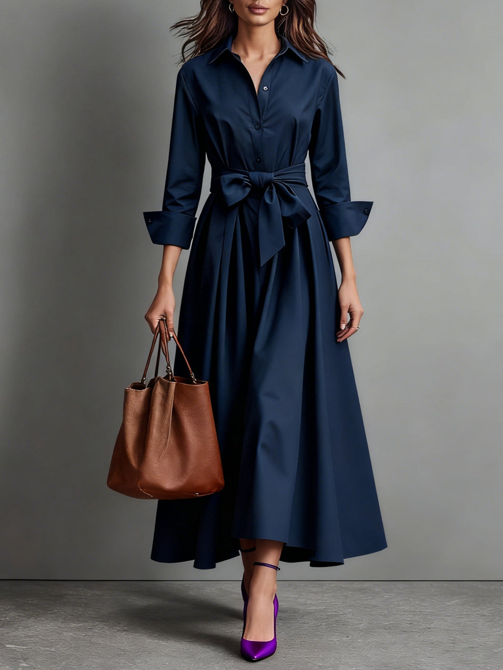 M&H | Maxi Dress with Bow Detail