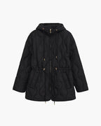Abbie Hooded Quilted Jacket with Drawstring