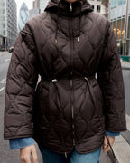 Abbie Hooded Quilted Jacket with Drawstring