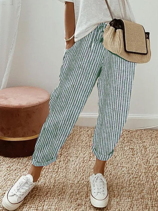 Aisha | Elastic-Waist Fluid Pants