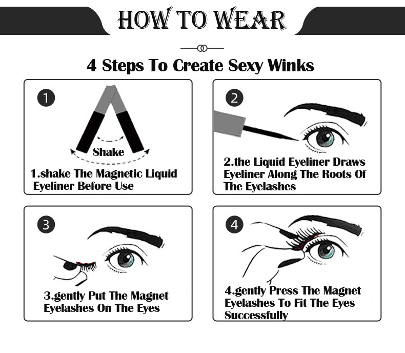 Awesome Magnetic False Eyelashes Set