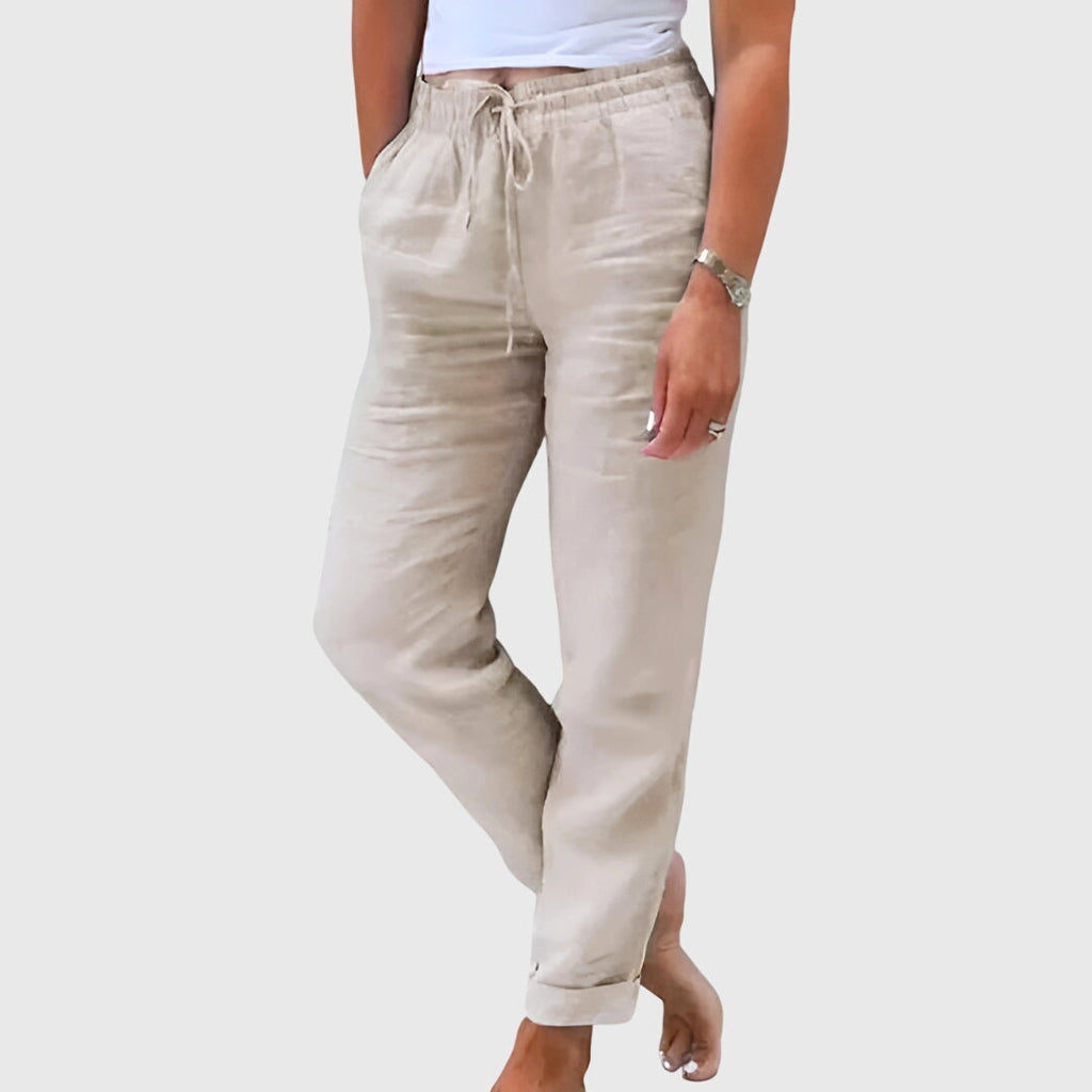 Marina | Elastic-Waist Pants