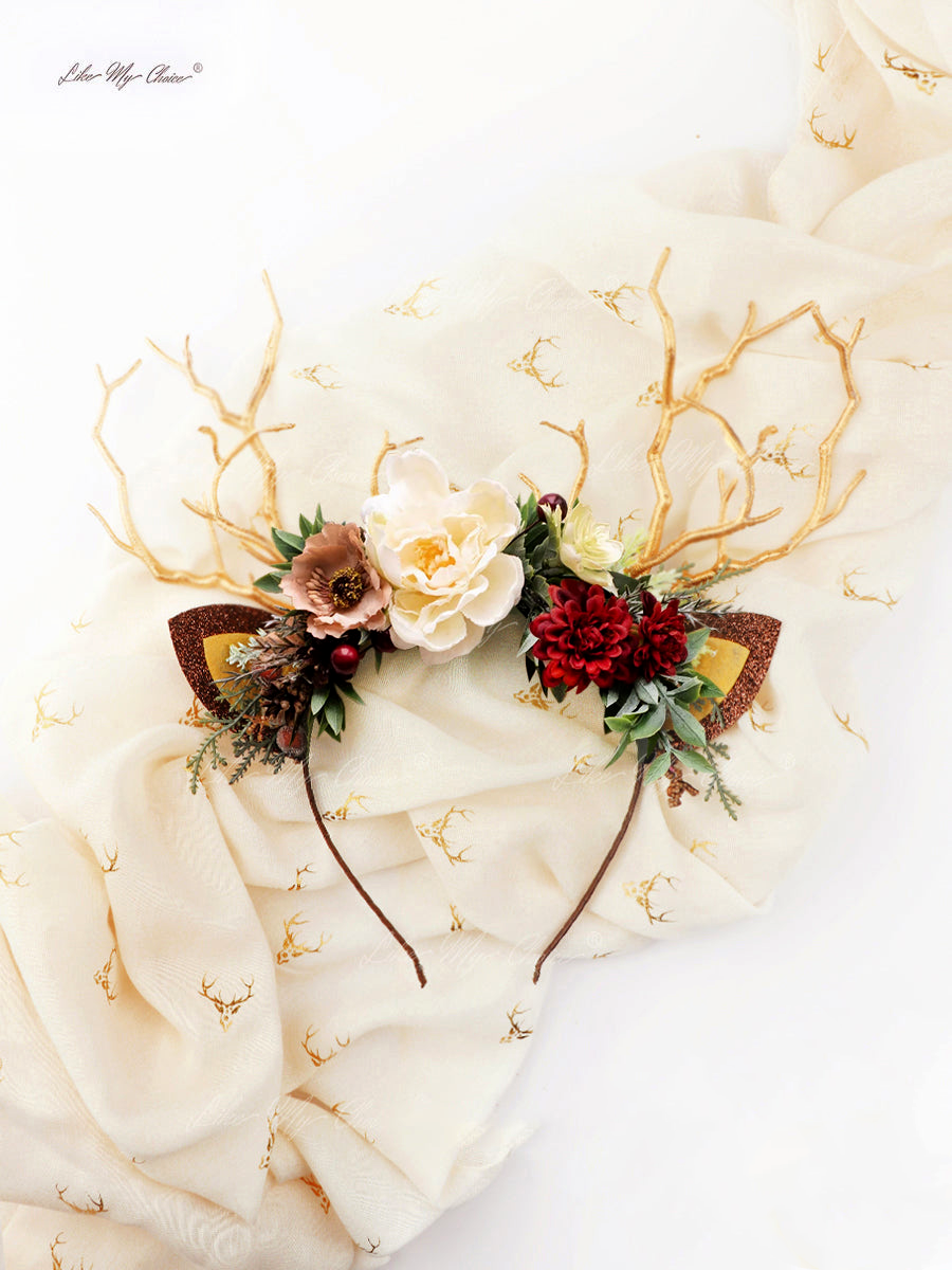 Faun Deer Antler Christams Reindeer Headband | HeyKat