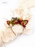 Sunset Terracotta Christmas Reindeer Headband | HeyKat®