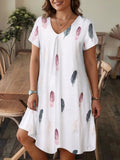 Harper | Printed Floral V-Neck Dress