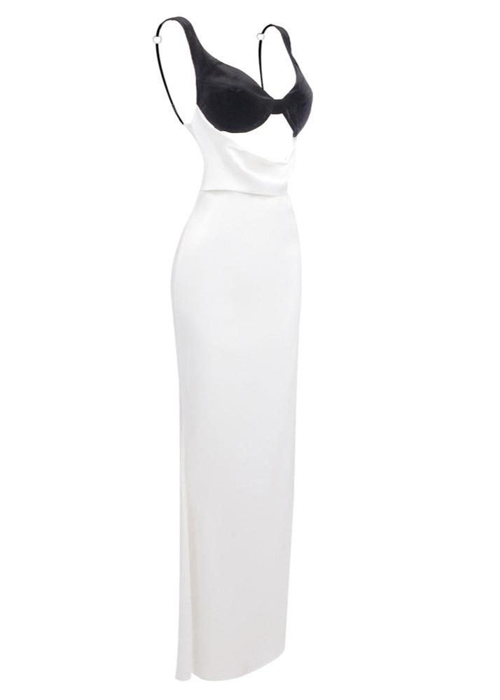 Elke Slip Draped Maxi Dress