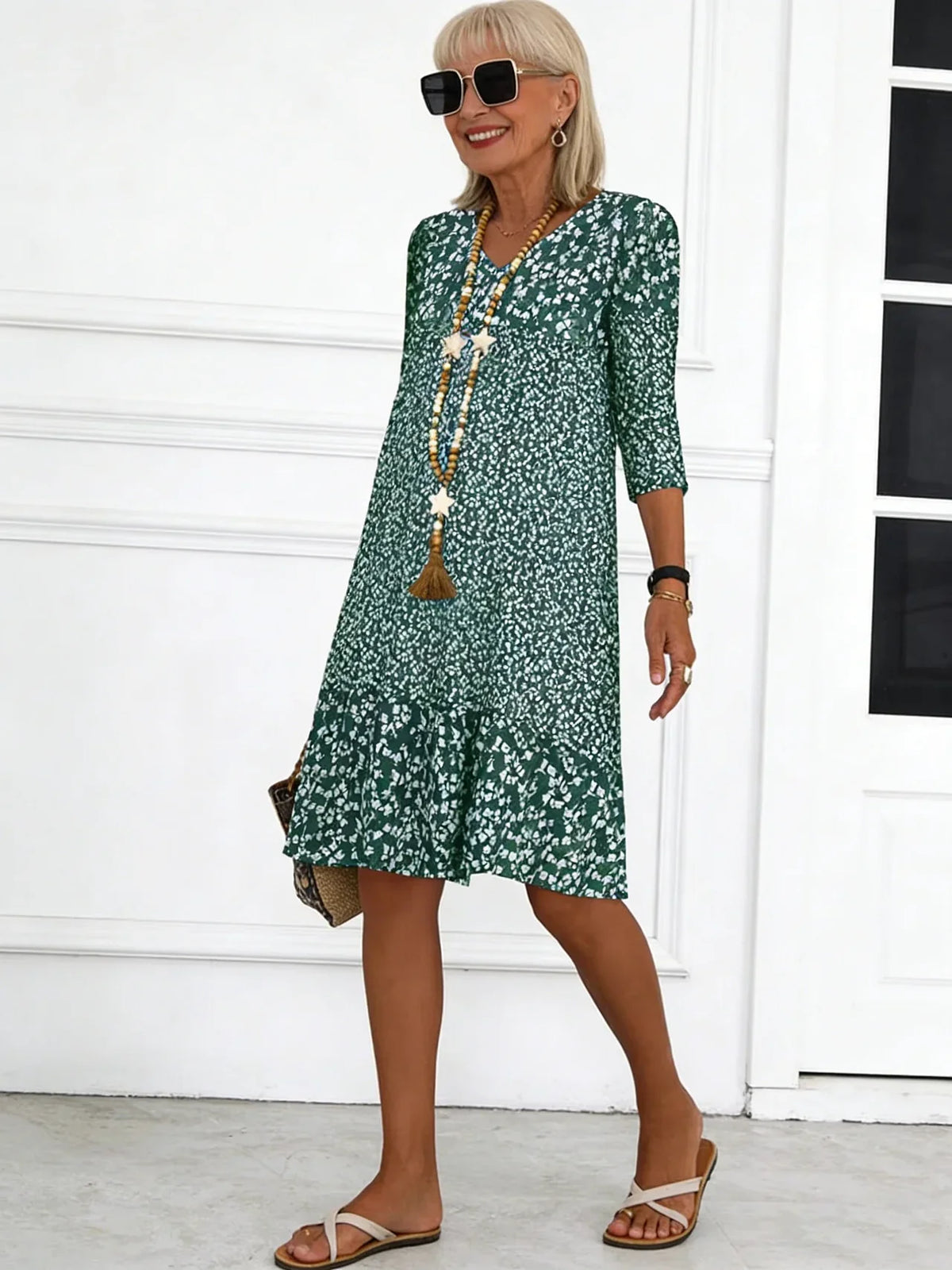 Rosalie | Floral Breeze Midi Dress