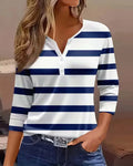 Ainhoa | Long Sleeved Striped Blouse