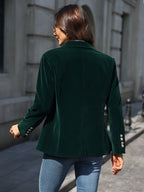 Vincent Velvet Slim-fit Suit Jacket