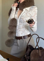 Vexorin Collar Lace Top