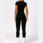 Francine - Two Piece Compression T Shirt & Leggings Active Set
