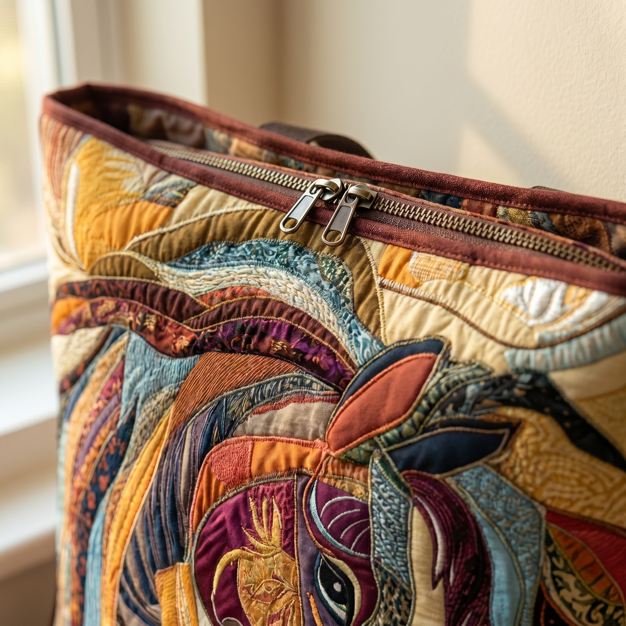 Artisanal Bag - Multicolored Mosaic Horse