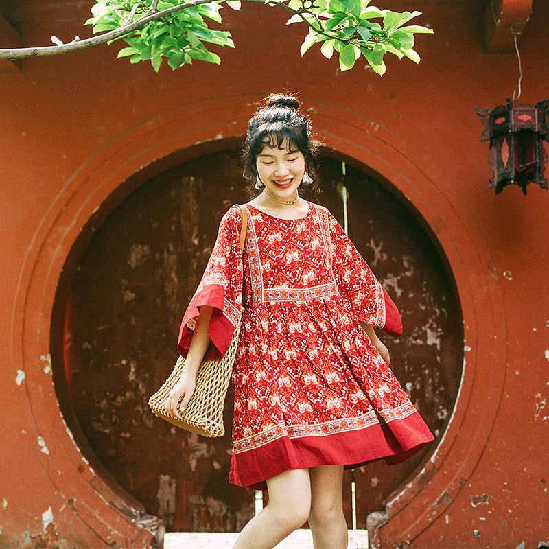 Bohemian Loose Comfy Dress