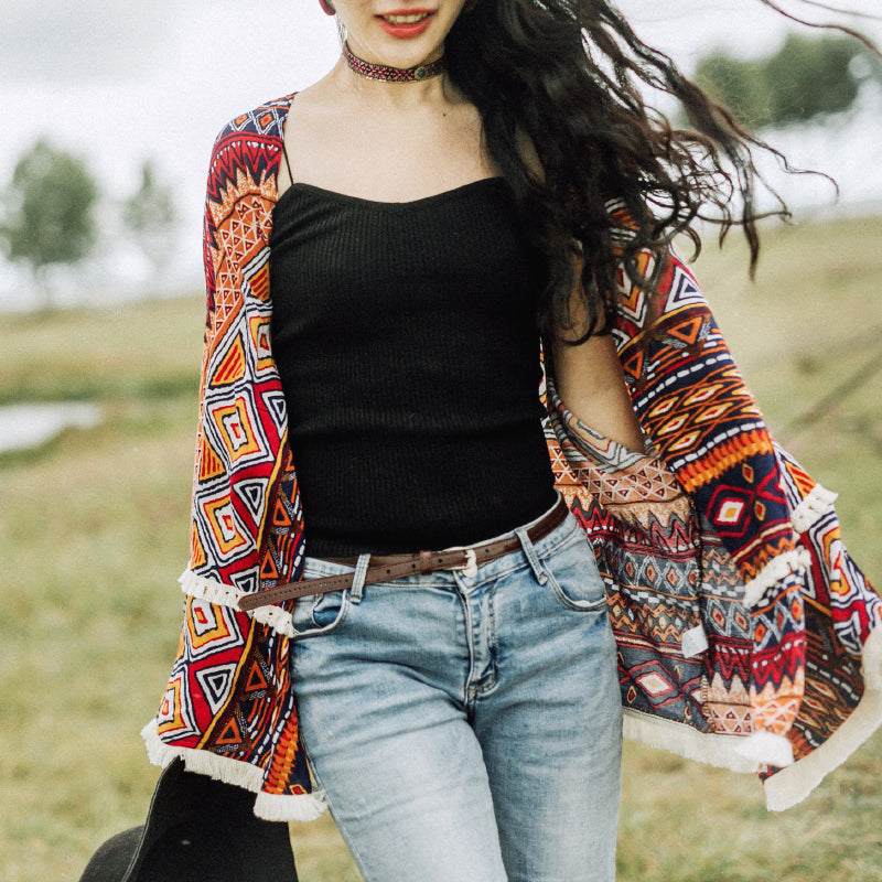 National Fringed Short Coat