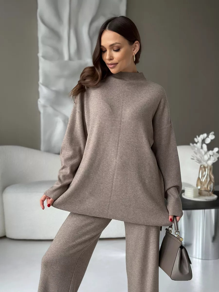 Solid Color Split Two Piece Set