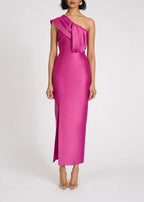 Merovin One-Shoulder Bandage Maxi Dress