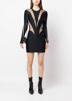Orlane Illusion Panelled Mini Dress