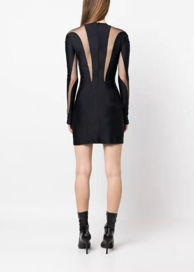 Orlane Illusion Panelled Mini Dress