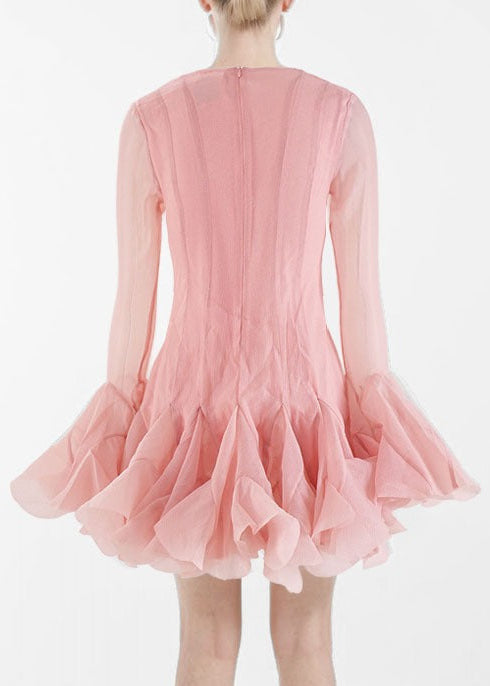 Orphee Semi-Sheer Flared Mini Dress