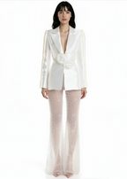 Mio Hollow Tight Trousers Two-Piece Set