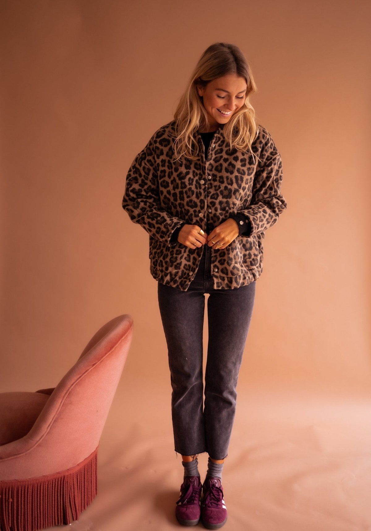 Lightweight Leopard Print Jacket