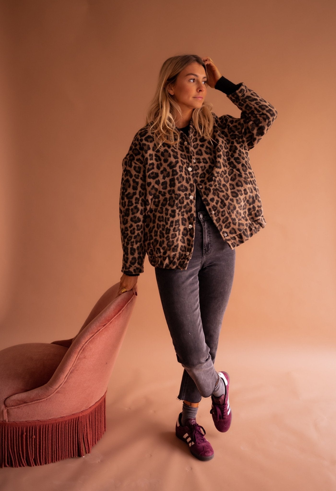 Lightweight Leopard Print Jacket