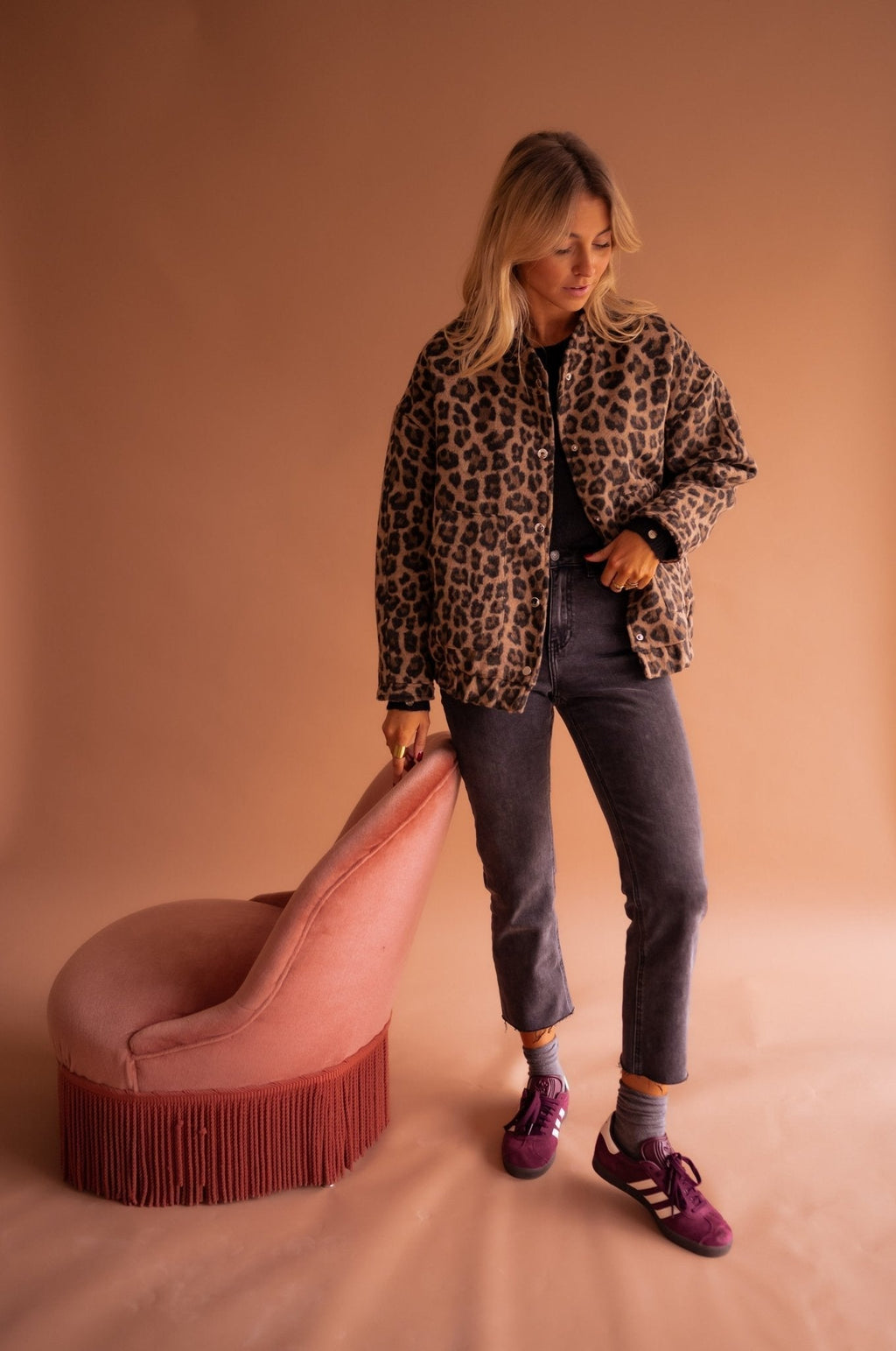 Lightweight Leopard Print Jacket