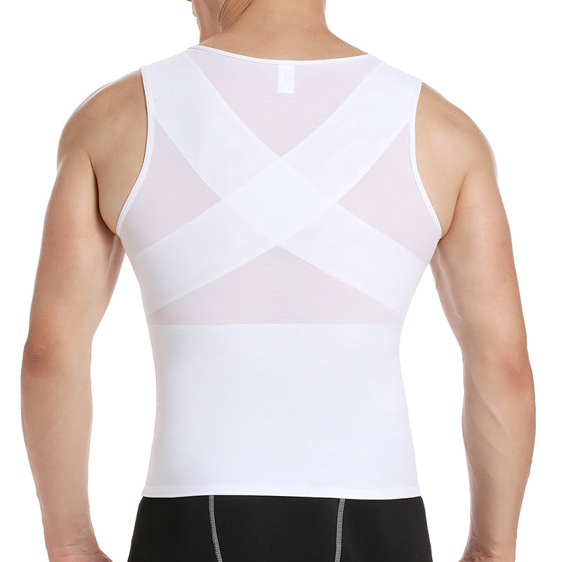 Men’s Zip Front Compression Tank Top