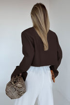 Amelie Brown Zip Jacket