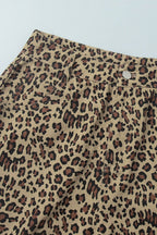 Carla Leopard Print Shorts