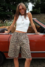 Carla Leopard Print Shorts