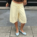 Evelyn Knit Wide-Leg Culotte Shorts