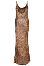 Brona Leopard Print Spaghetti Maxi Dress