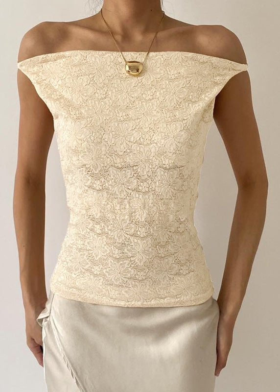 Virela Twist Knot Convertible Lace Bardot Top