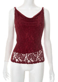Virela Twist Knot Convertible Lace Bardot Top