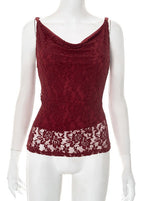 Virela Twist Knot Convertible Lace Bardot Top