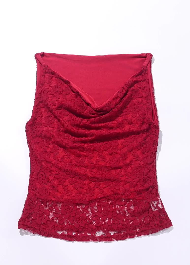 Virela Twist Knot Convertible Lace Bardot Top