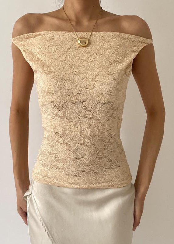 Virela Twist Knot Convertible Lace Bardot Top