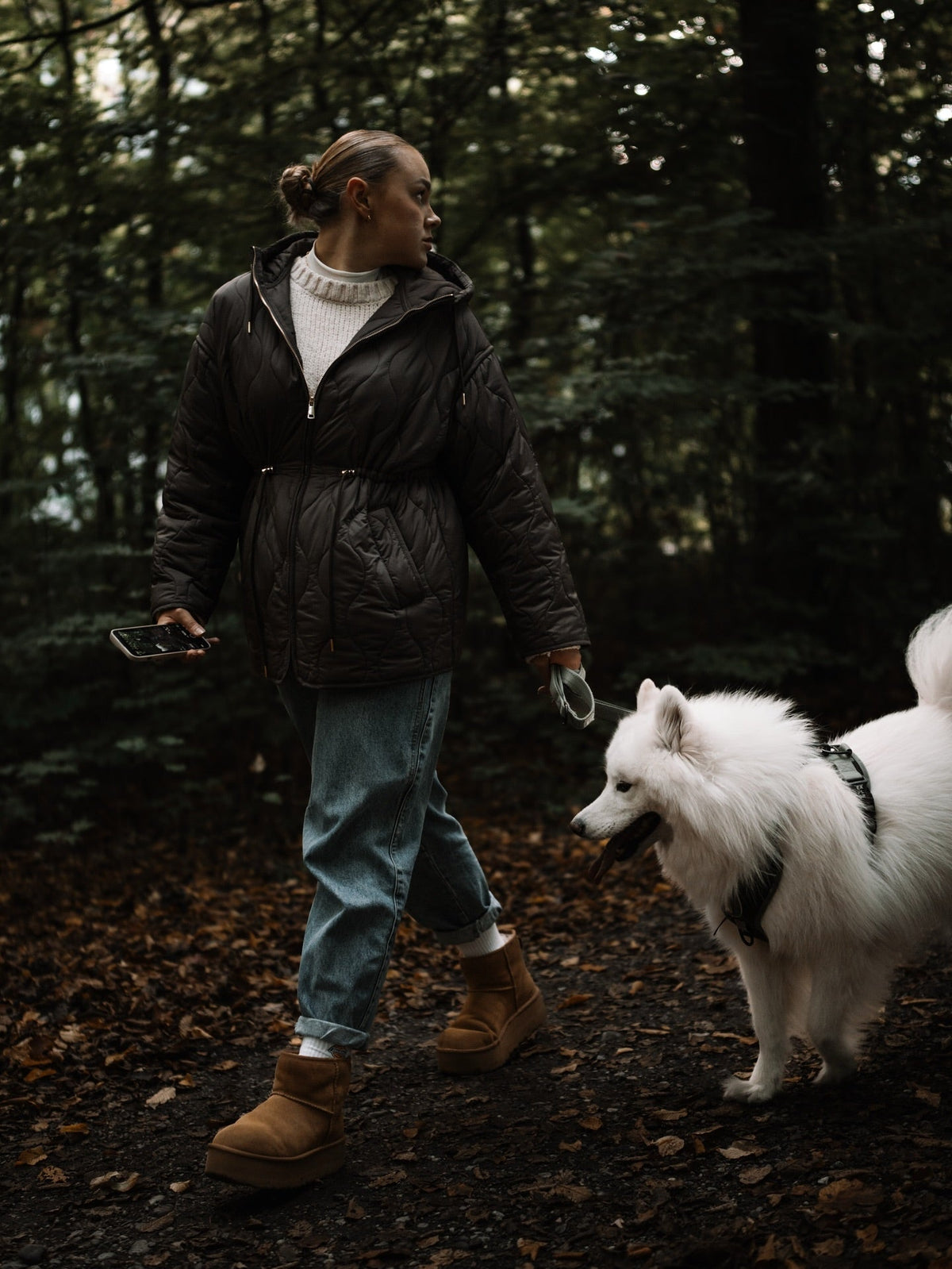 Abbie Hooded Quilted Jacket with Drawstring