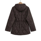 Abbie Hooded Quilted Jacket with Drawstring