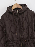 Abbie Hooded Quilted Jacket with Drawstring