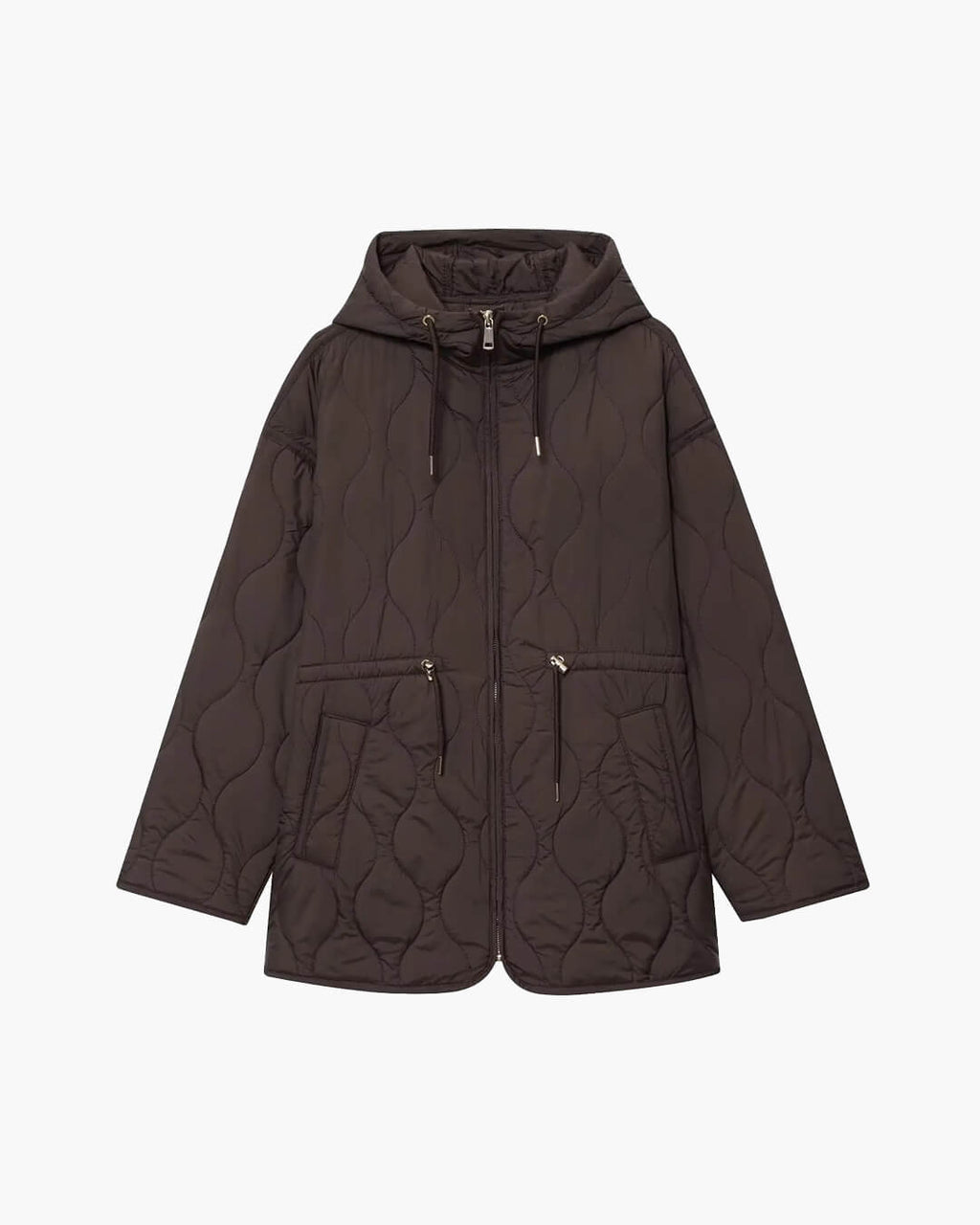 Abbie Hooded Quilted Jacket with Drawstring