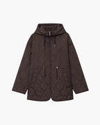 Abbie Hooded Quilted Jacket with Drawstring