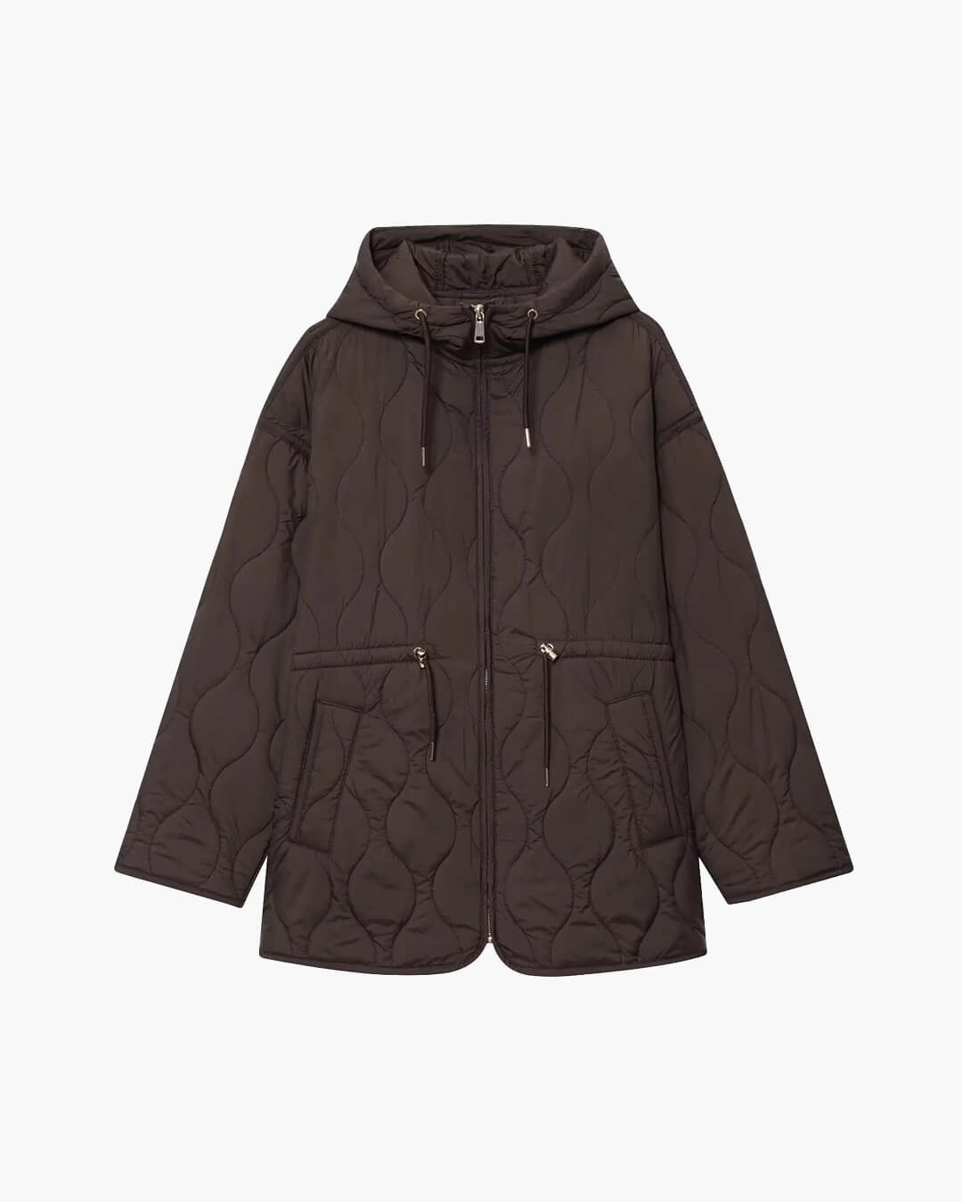 Abbie Hooded Quilted Jacket with Drawstring