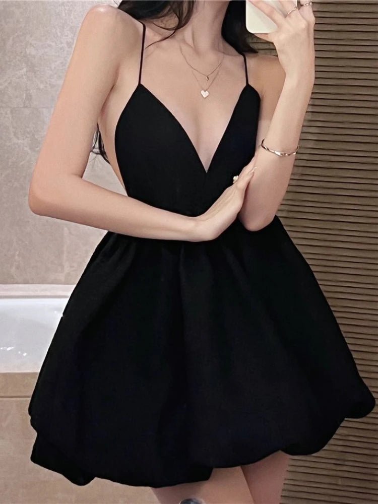 Abbie V Neck Layered Mini Dress